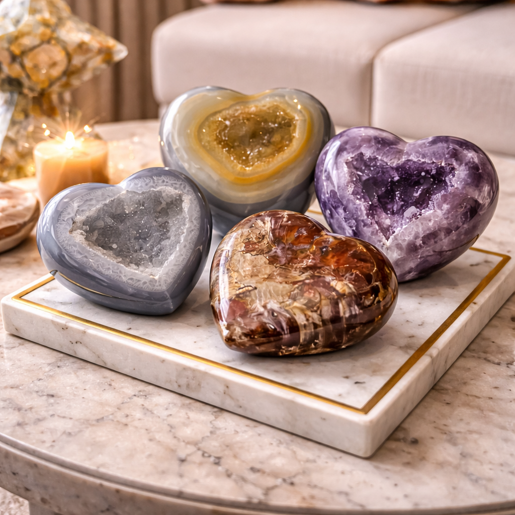 Druzy Hearts