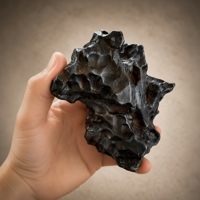 Sikhote Alin Meteorite with Stand