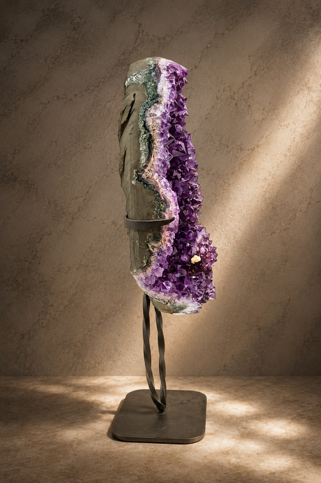 Amethyst/Metal Stand
