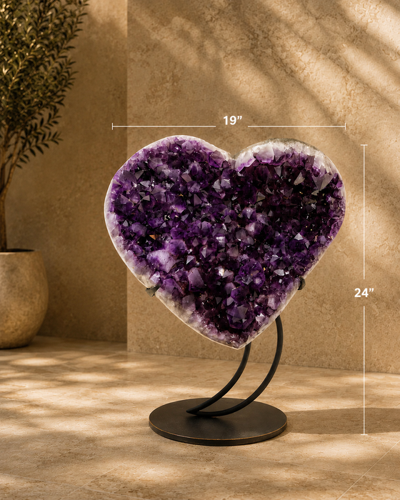 Amethyst Heart