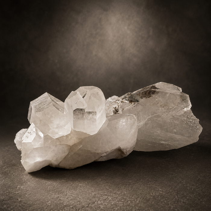 Clear Quartz Twin Cluster