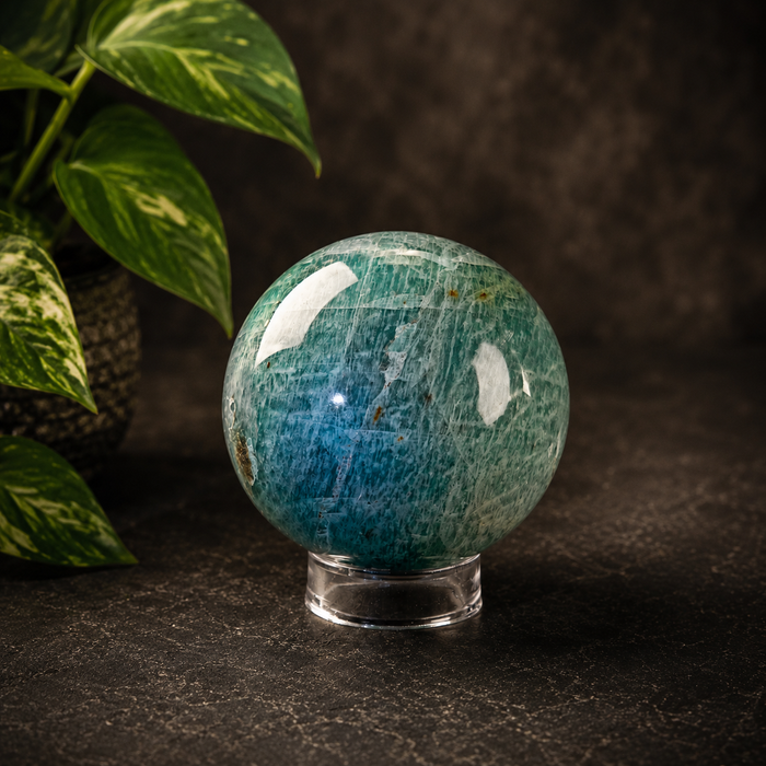 Polished Green Calcite Sphere