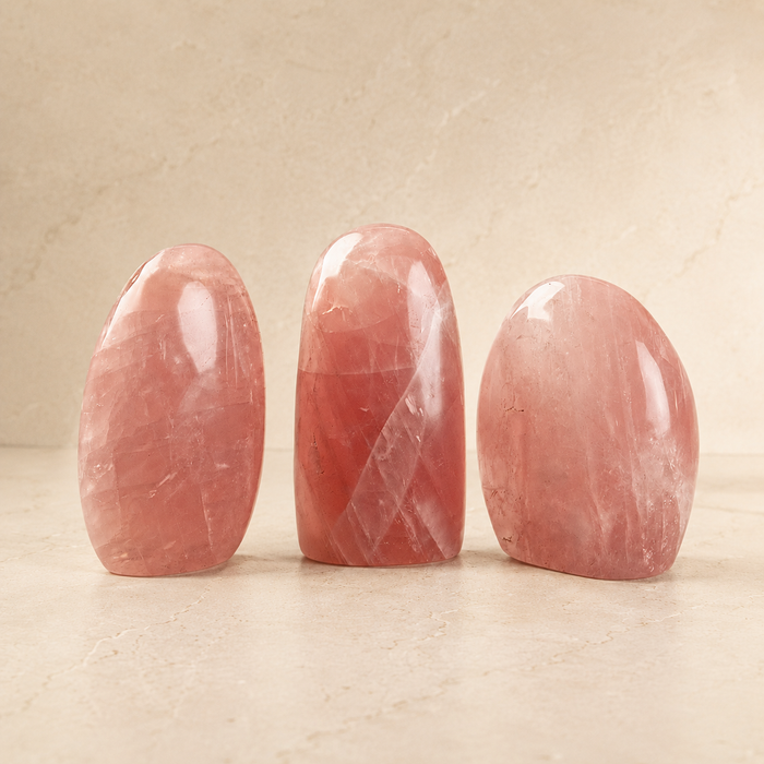 Polished Rose Quartz Freeform