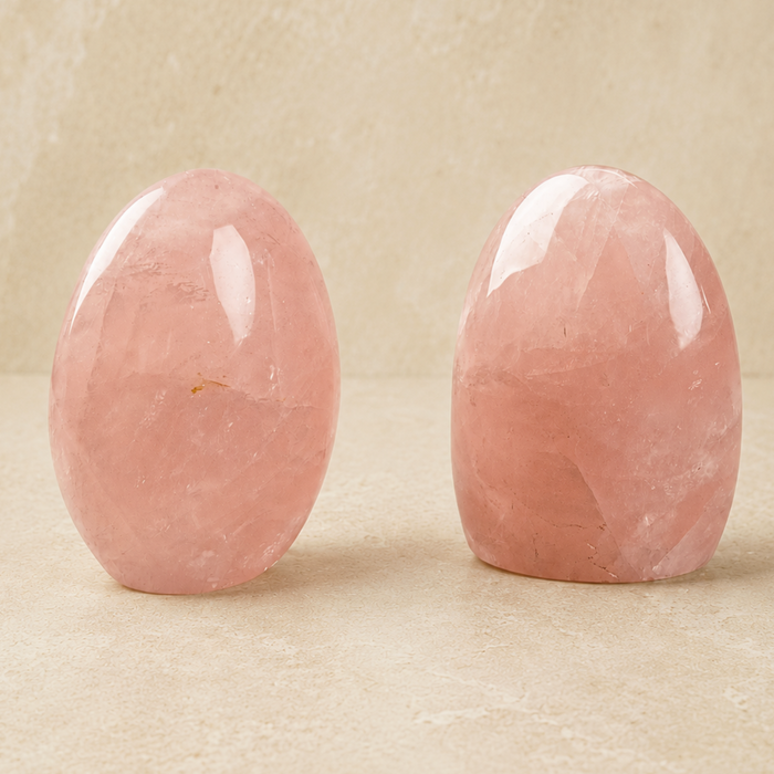 Polished Rose Quartz Freeform