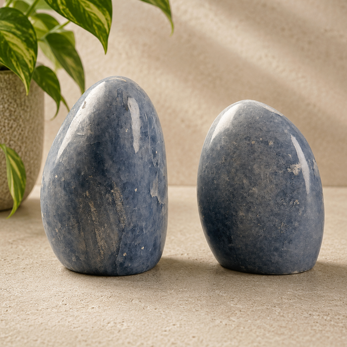 Polished Soft Blue Calcite