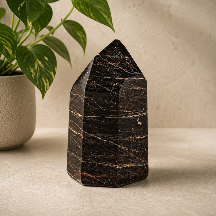 Black Tourmaline Point