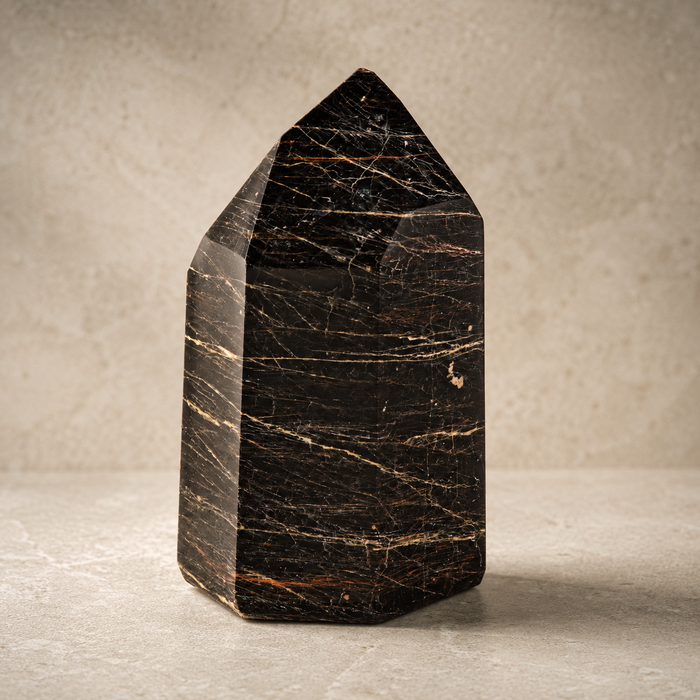 Black Tourmaline Point