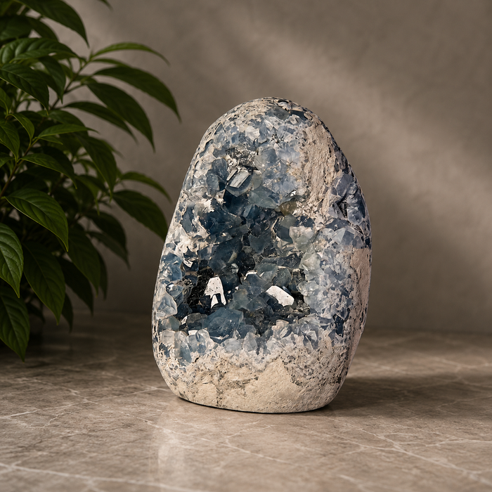Celestite Crystal Cluster