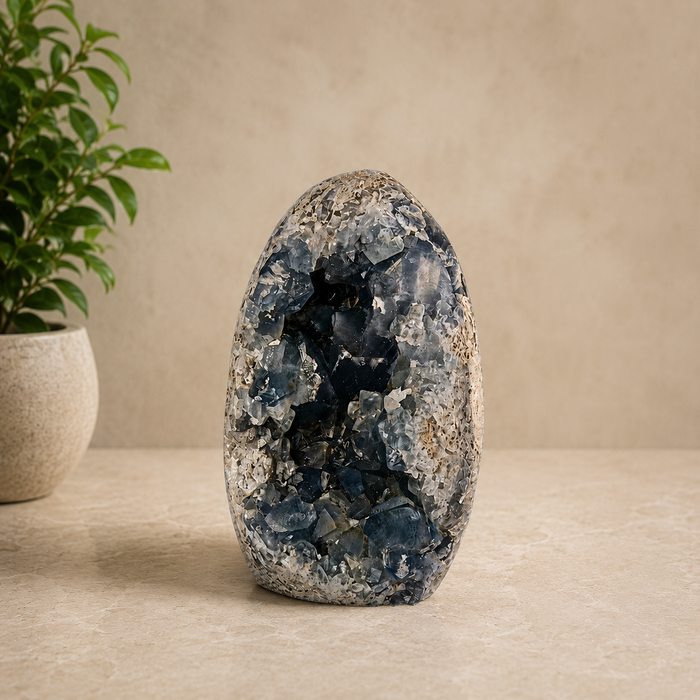 Celestite Crystal Cluster