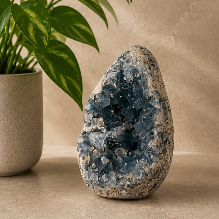 Celestite Crystal Cluster