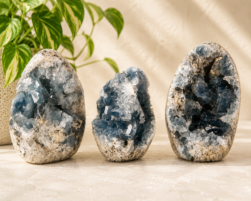 Celestite Crystal Cluster