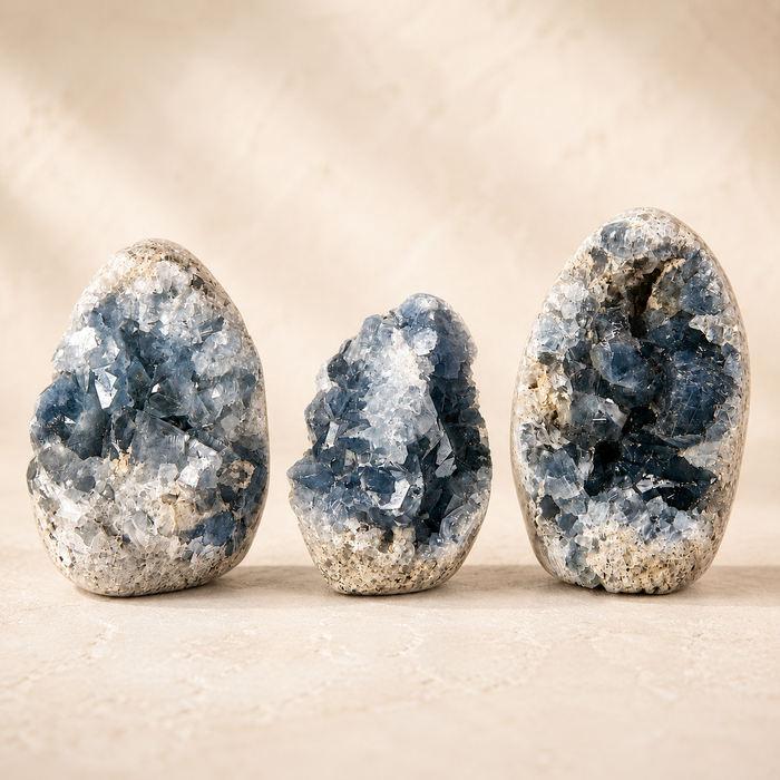 Celestite Crystal Cluster