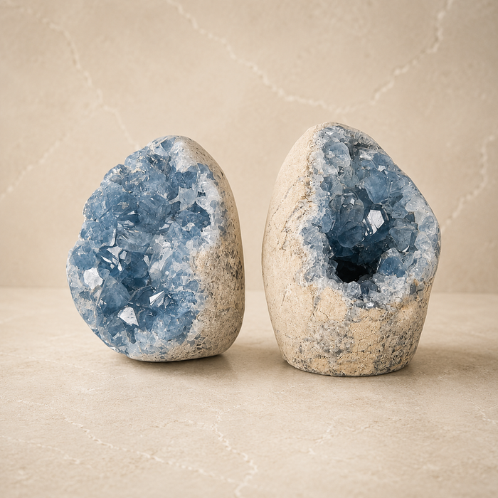 Celestite Crystal Cluster