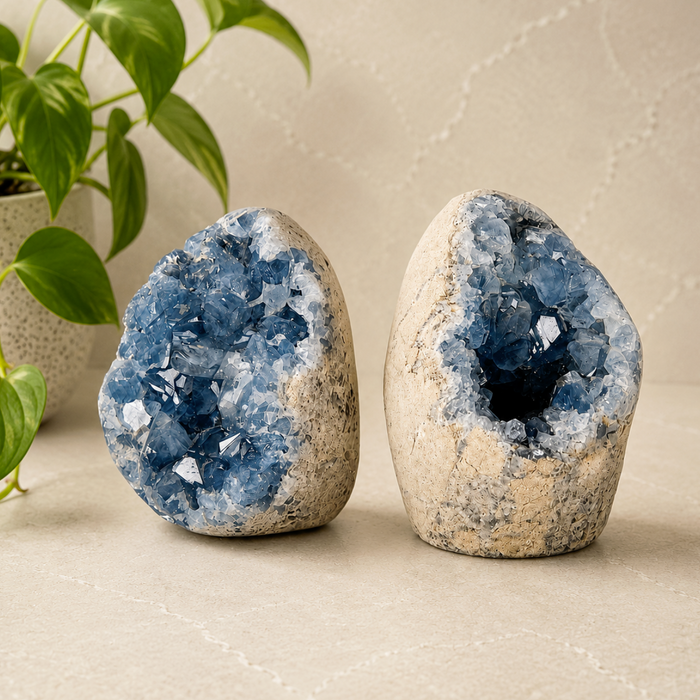 Celestite Crystal Cluster