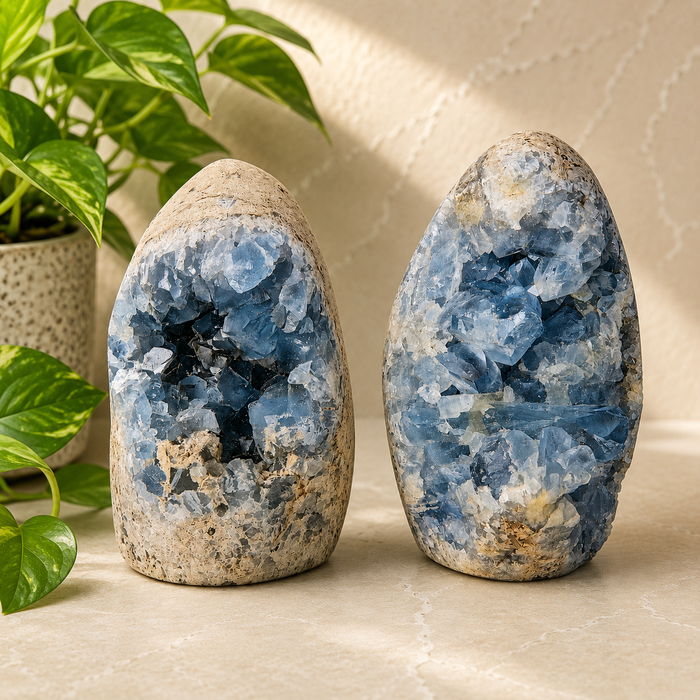 Celestite Crystal Cluster