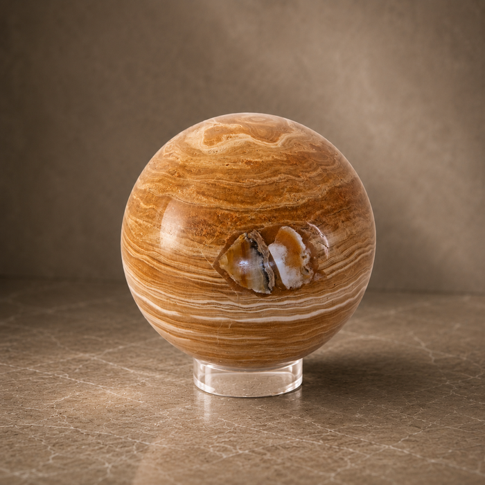 Banded Aragonite Sphere