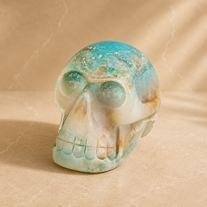 Amazonite Skull