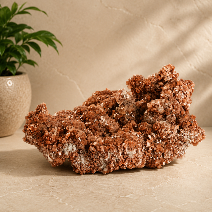 Vanadinite Cluster (Red Crystals)