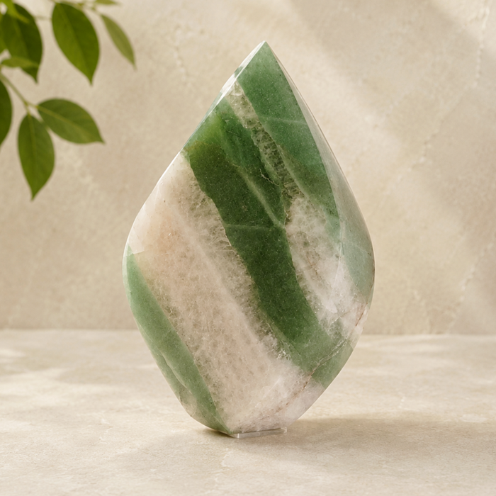 Green Aventurine Flame