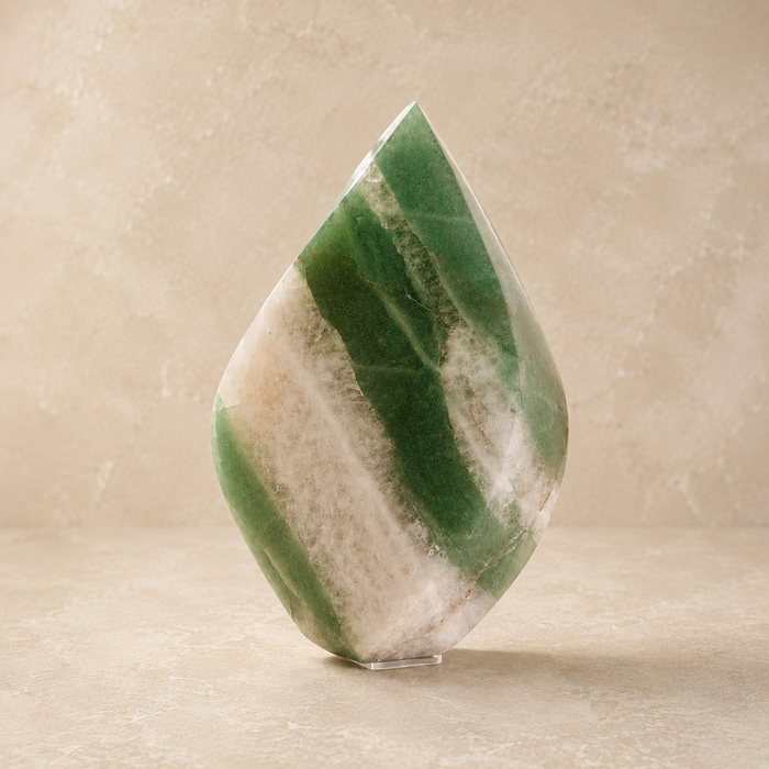 Green Aventurine Flame