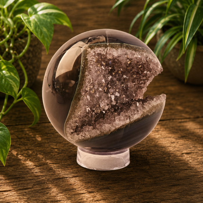 Agate Amethyst Sphere