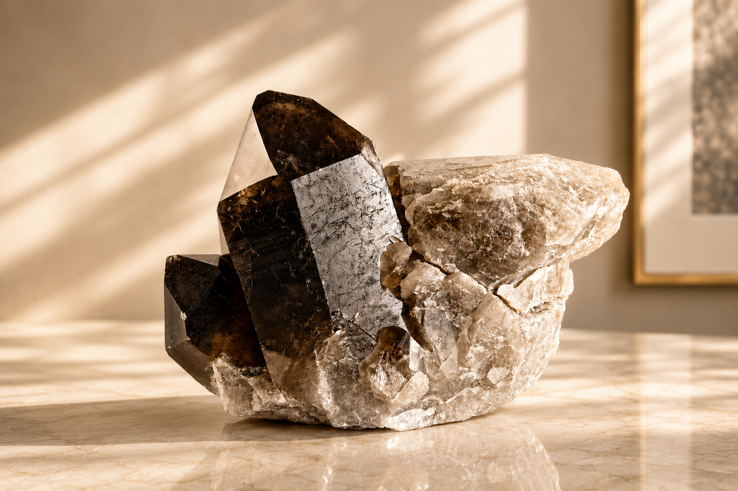 Smokey Quartz Point Cluster