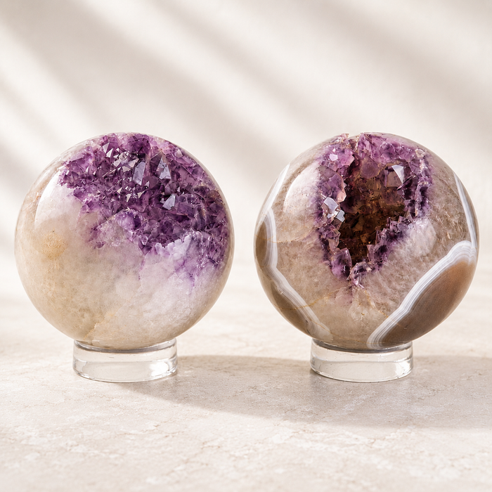 Agate Amethyst Sphere