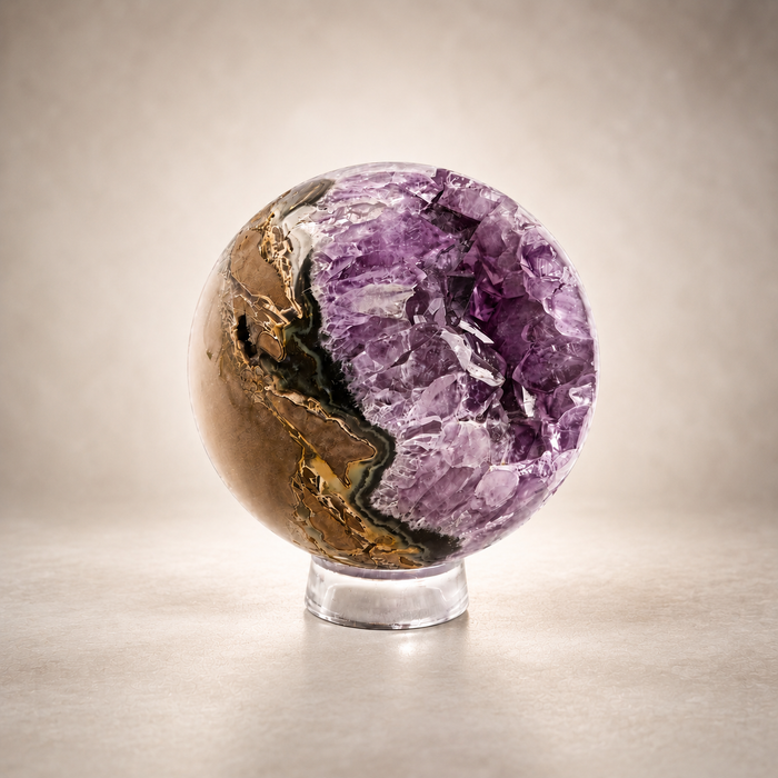 Amethyst Agate Sphere