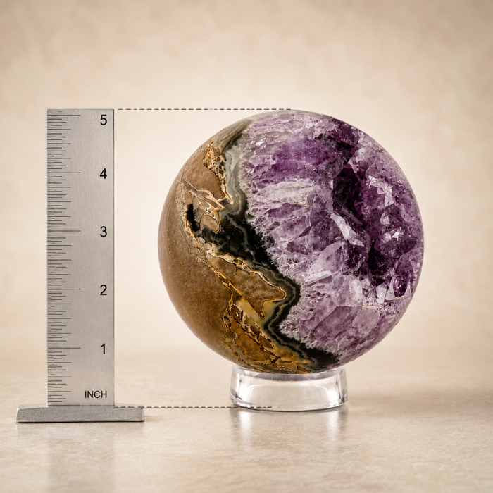 Amethyst Agate Sphere