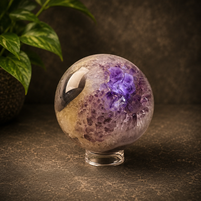 Agate Amethyst Sphere