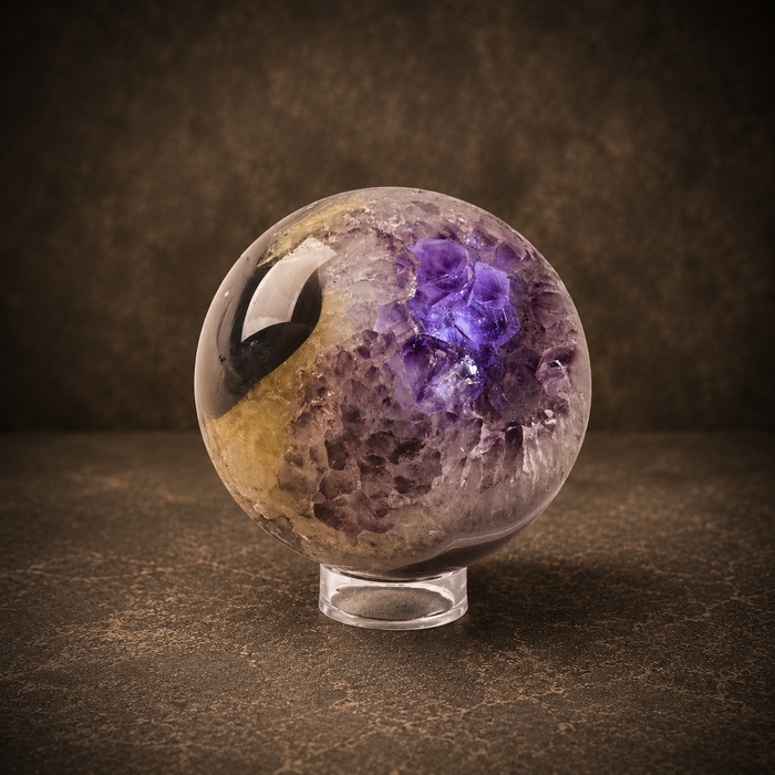 Agate Amethyst Sphere