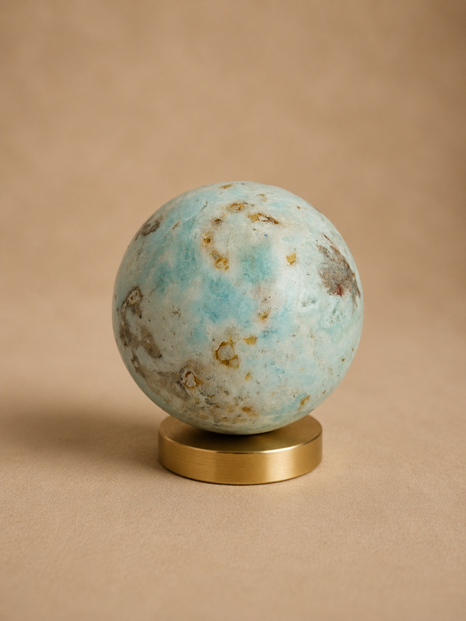 Blue Aragonite Sphere