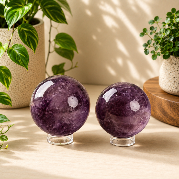 Polished Amethyst Sphere