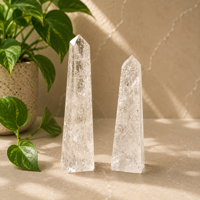 Clear Quartz Obelisk