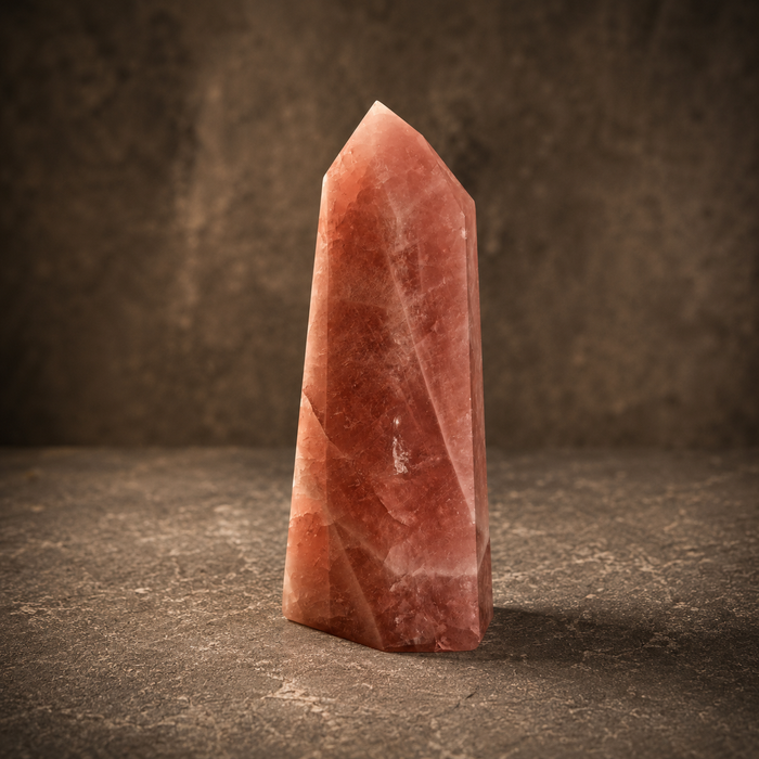 Polished Rose Quartz Tower