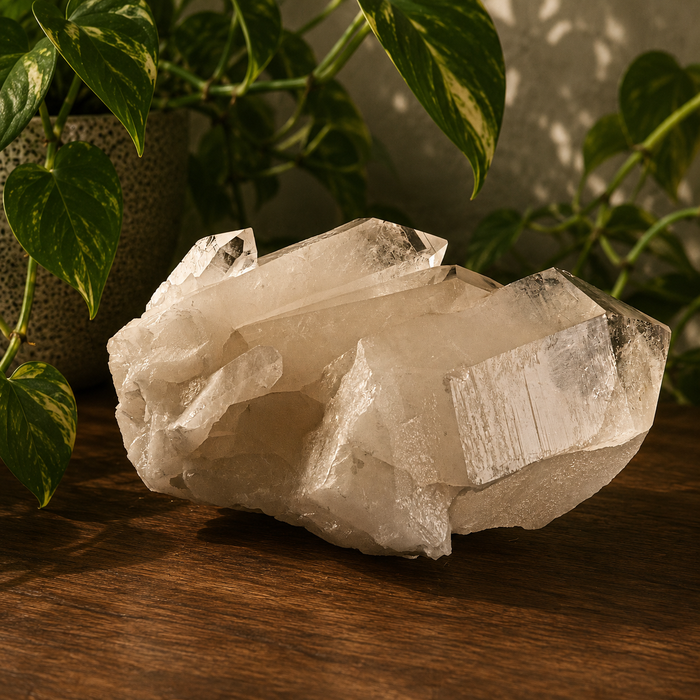 Natural Clear Quartz Cluster