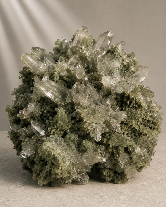 Himalayan Chlorite Quartz Cluster