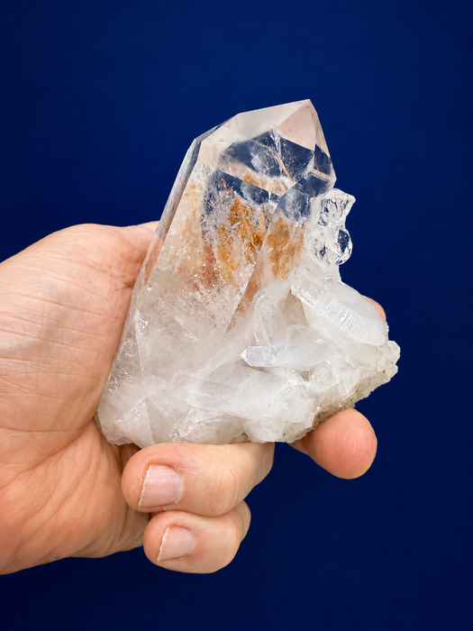 Arkansas Clear Quartz with Natural Iron Oxide