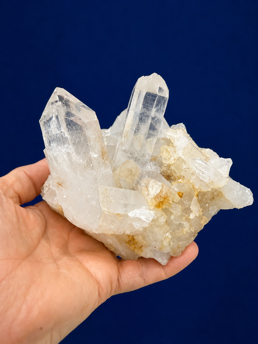 Arkansas Clear Quartz with Natural Iron Oxide