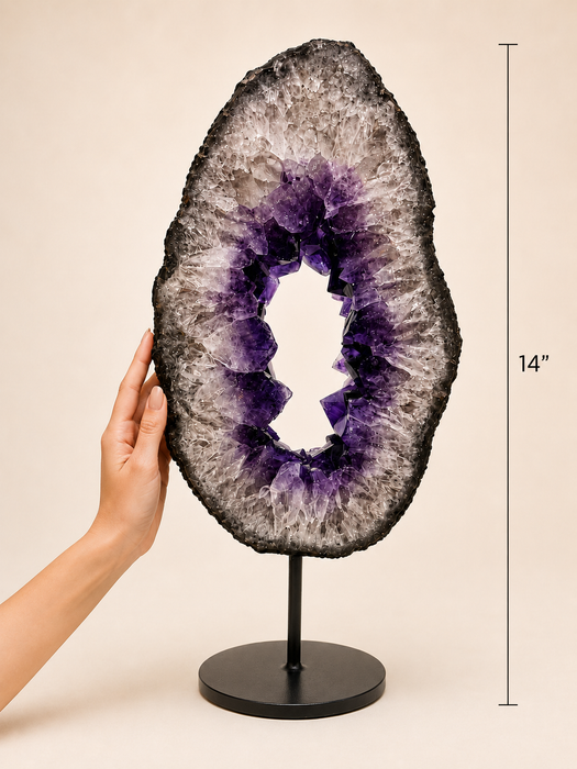 Amethyst Geode On Stand