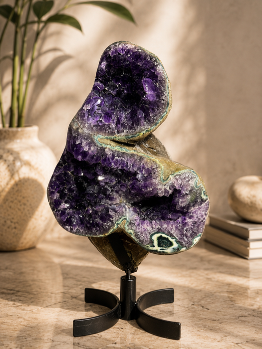 Amethyst Geode On Spinning Stand
