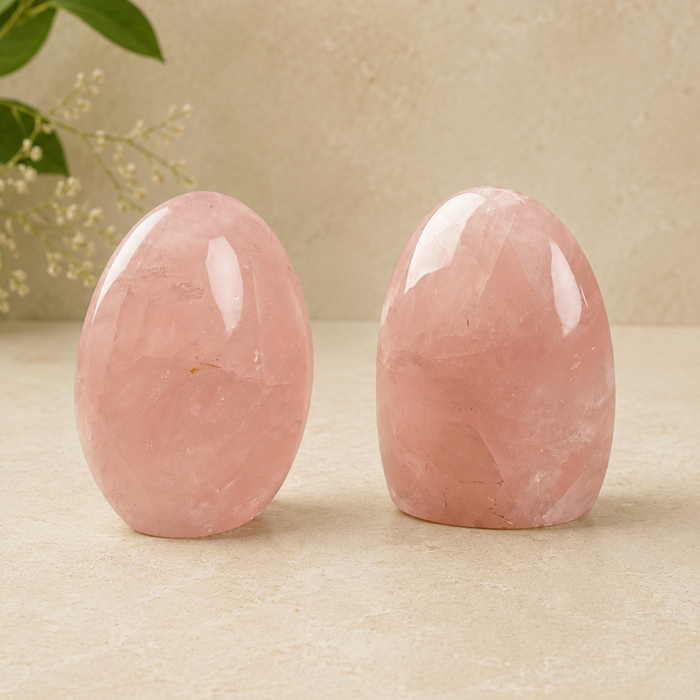Polished Rose Quartz Freeform